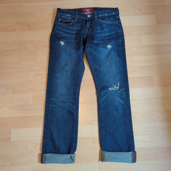Lucky Brand Jeans Sienna Tomboy Straight Leg Distressed Jeans - Picture 2 of 13